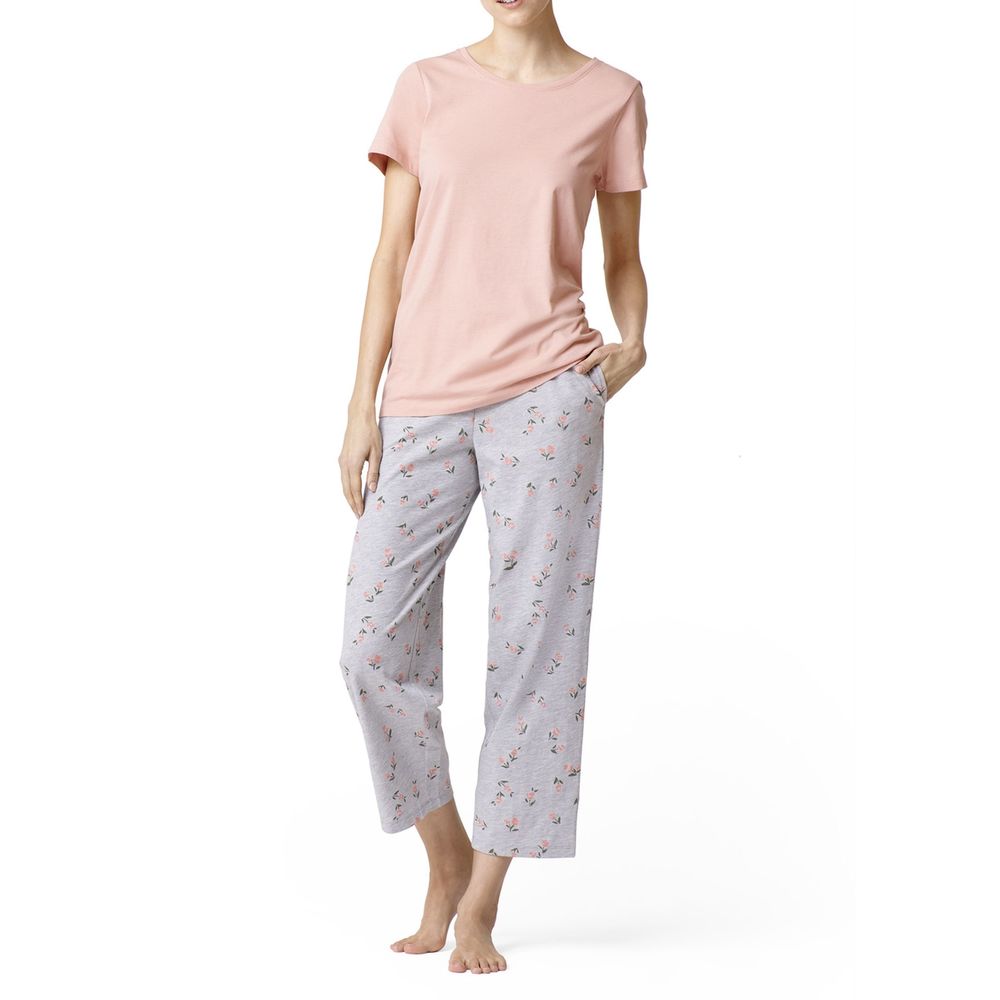 Hue Women's Temp Tech Short Sleeve Tee Skimmer Pj Set